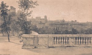 Rom vom Monte Pincio aus von Edward Lear