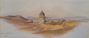 Sankt Peter in Rom, gesehen von der Villa Dorta Pamphili