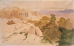 Der Tempel des Apollo in Bassae, Griechenland, 1849