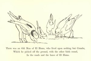 Es war ein alter Mann von El Hums, der nur von Krümeln lebte von Edward Lear