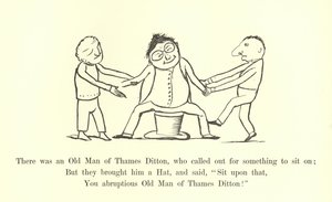 Es war ein alter Mann aus Thames Ditton, der nach etwas zum Sitzen rief von Edward Lear