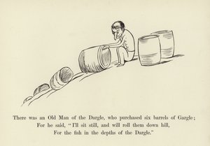 Es war ein alter Mann aus dem Dargle, der sechs Fässer Gargle kaufte von Edward Lear