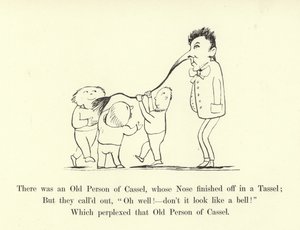 Es war eine alte Person aus Kassel, deren Nase in einer Quaste endete von Edward Lear