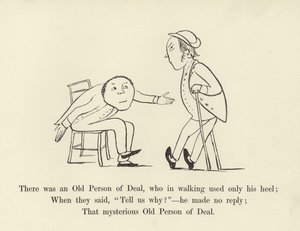 Es war ein alter Mann aus Deal, der beim Gehen nur seine Ferse benutzte von Edward Lear