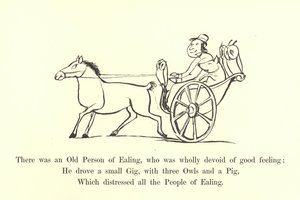 Es war eine alte Person aus Ealing, die völlig ohne gutes Gefühl war von Edward Lear