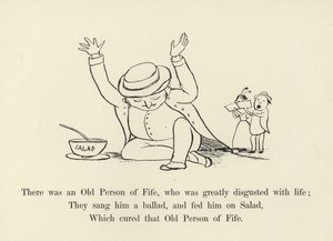 Es war eine alte Person aus Fife, die vom Leben sehr angewidert war von Edward Lear