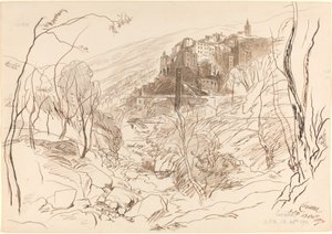 Ansicht von Ceriana, 1870 von Edward Lear