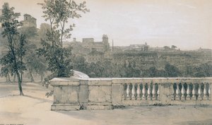 Ansichten von Rom und seiner Umgebung: Rom vom Monte Pincio von Edward Lear