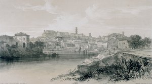 Ansichten von Rom und seiner Umgebung: Rom von der Via Porta San Paolo