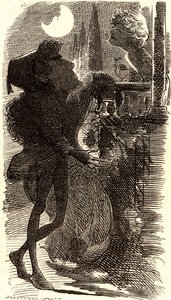 Henry Irving in Balkonszene von "Romeo und Julia" von Edward Linley Sambourne