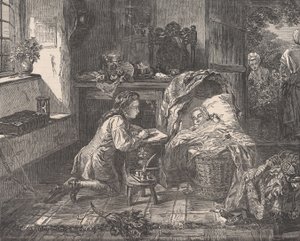 Benjamin Wests erster Versuch in der Kunst, aus Illustrated London News, 12. Mai 1849 von Edward Matthew Ward