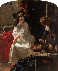 Charlotte Corday im Gefängnis der Conciergerie, 1862