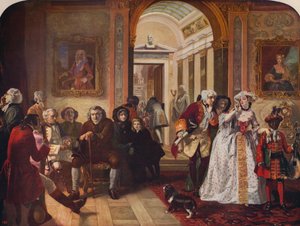 Dr. Johnson im Vorzimmer von Lord Chesterfield, 1748, um 1915 von Edward Matthew Ward