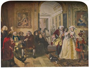 Dr. Johnson im Vorzimmer von Lord Chesterfield, wartet auf eine Audienz, 1748, 1845, ca. 1950