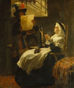 Marie Antoinette hört die Anklageschrift am Tag vor ihrem Prozess, 1859