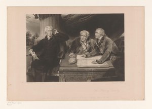 Porträt von Sir Francis Baring, mit seinem Bruder und seinem Schwiegersohn