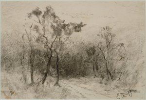 Landschaft mit Weg (#51), um 1880er Jahre von Edward Mitchell Bannister
