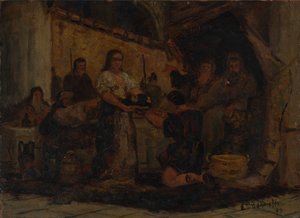 Salome empfängt den Kopf Johannes des Täufers, 1890 von Edward Mitchell Bannister