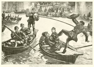 Ein Wasserturnier im fünfzehnten Jahrhundert von Edward Morant Cox