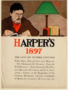 Lesender Mann, Januar 1897 Harper