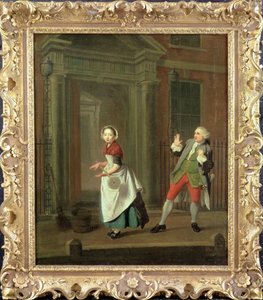 Eine Szene aus "Beschreibung eines Stadtregens" von Jonathan Swift
