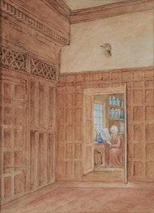 Ecke der Großen Halle mit Dr. Charles