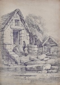 Landschaft mit Haus