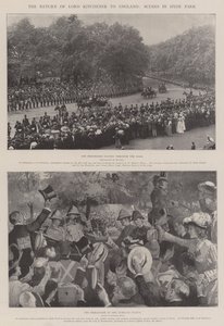 Die Rückkehr von Lord Kitchener nach England, Szenen im Hyde Park von Edward Read