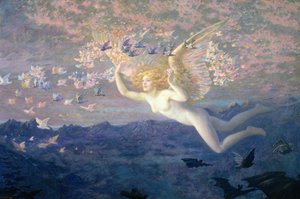 Auf den Flügeln des Morgens, 1905 von Edward Robert Hughes