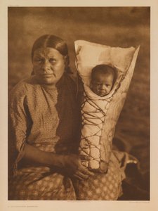 Eine Comanche-Mutter von Edward S. Curtis