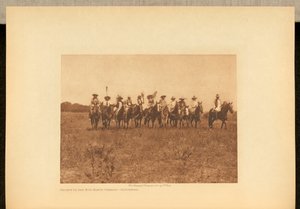 Häuptlinge in der Sonnentanzparade - Cheyenne von Edward S. Curtis