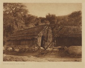 Diegueño-Haus in Santa Ysabel von Edward S. Curtis