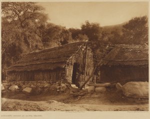 Diegueño-Haus in Santa Ysabel von Edward S. Curtis
