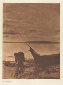 Portfolio IX, Platte 317: Der Muschelsammler von Edward S. Curtis