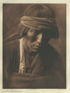 Portfolio I, Platte 35: Hastobíga-Navaho Medizinmann von Edward S. Curtis