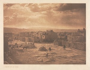 Portfolio XVI, Platte 565: Ein Festtag in Acoma von Edward S. Curtis