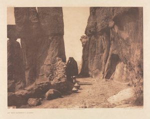 Portfolio XVI, Platte 569: Am Tor - Acoma von Edward S. Curtis