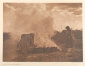 Töpferbrenner in Santa Clara von Edward S. Curtis
