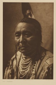[Wet - ein Apsáalooke-Mann] von Edward S. Curtis