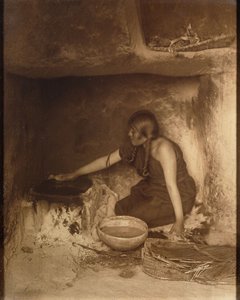 Die Piki-Macherin, Hopi von Edward Sheriff Curtis