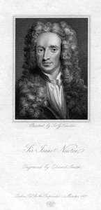 Sir Isaac Newton, englischer Mathematiker, Astronom und Physiker, 1821