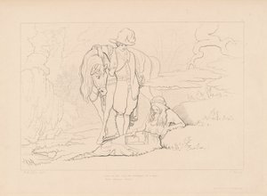 Nah war er gekommen... von Edward Webb, after George Elgar Hicks