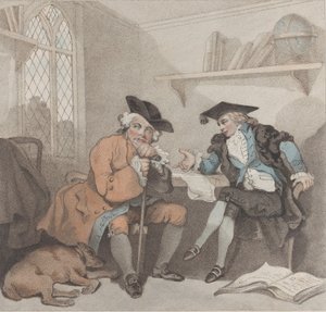 Eine College-Szene oder ein vergeblicher Versuch auf die Geldbörse von Old Square-toes, 1. August 1787