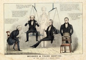 Gewogen und für zu leicht befunden, veröffentlicht von H R Robinson, New York, 1844