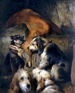 Tod eines Hirsches von Edwin (attr. to) Landseer