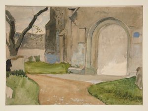 Architekturstudie von Edwin Austin Abbey