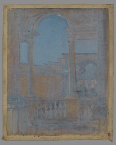 Architekturstudie von Edwin Austin Abbey