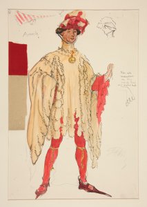 Aumerle, Kostümentwurf für Henry Irving von Edwin Austin Abbey