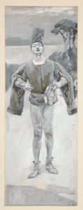 Autolycus, Illustration zu Balladen und Balladenmusik, die Shakespeare illustrieren von Edwin Austin Abbey