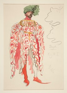 Bagot, Kostümskizze für Henry Irving von Edwin Austin Abbey